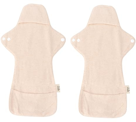 Gatuida 2stücke Waschbare Menstruationspads Wiederverwendbare Atmungsaktive Damen-hygienetücher Für Menstruation Lang Für Reisen Und Alltag