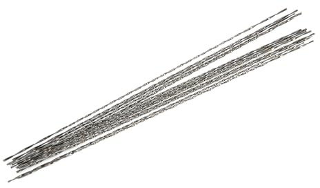 Sunicon 12 piezas de hojas de corte de sierra, hojas de corte de sierra de joyería de acero de tungsteno, hojas de corte de sierra de doble espada, herramienta de tallado para (3# (one bundle))