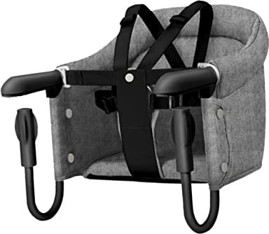 QUMIIRITY Portable High Chair Clip Quick Fold-Flat Home Restaurant Travel Seat Hook Chair