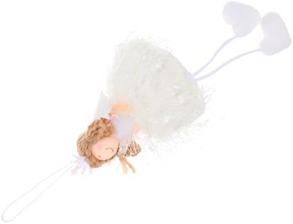 MAGICLULU Engel Stoffpuppe Anhänger Hängende Dekoration Weihnachtsanhänger Stoffanhänger Engelchen Anhänger Engel Puppe