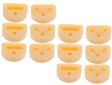 BESPORTBLE 12 Pcs 3-loch-brückenperlen Klassische Flamenco-gitarrenperlen Für Akustische Klassische Gitarre Nylon String Folk Gitarre Ukulele Musikinstrument Accessoires