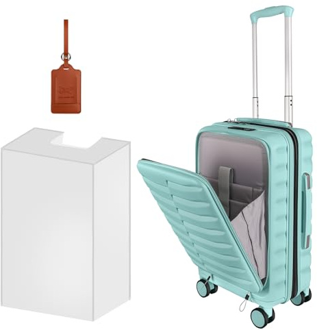 WireHot Small 22×14×9 Airline Approved Carry On Luggage with Cover and Tag