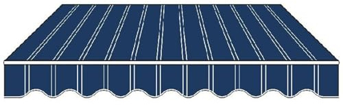 Ausziehbares Markisen-Ersatzgewebe für Terrasse – 100% Polyester 280 g – Wasserdichtes Polyestertuch – Ersatzplane für Markisen, Decks, Balkone, Garten, Außenbereich – Ohne Gestell(O,16x9.8ft(5*3m))
