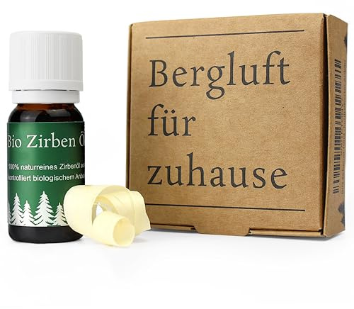Zirbenöl 10ml - 100% naturreines Zirbelkieferöl - Zirben Öl - Zirben Raumduft - angenehmer Waldduft Aromaöl - Zirbelkiefer Öl (1)