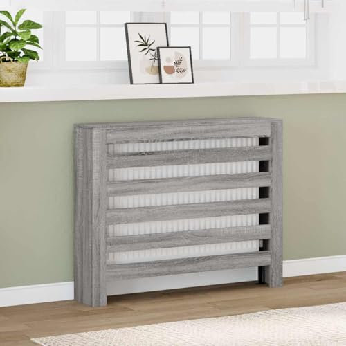 Générique Cache-radiateur Sonoma Gris 104x20x82 cm Bois d'ingénierie,Accessoires pour radiateurs,12.1KG-852695