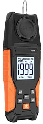 luxmetro digitale, Misuratore Di Luminosità Digitale, Luce Portatile Ad Alta Precisione, Luxmetro, Tester Luminanza Lux per Case Agricoltura Magazzini