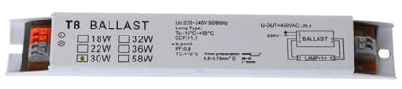 Reattore elettronico 1 pz T8 220-240 V CA 2x58 W Alimentatore elettronico for lampade fluorescenti ad ampio voltaggio(2x30w)