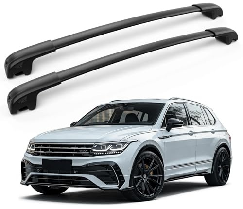 MIKKUPPA Premium Dachträger Querträger,Hohe Traglast Gepäckträger Stangen | mit VW Tiguan 2018-2026 | 6063 Aluminium & PA6+30GF | Dachgepäckträger für Dachbox & Fahrradträger