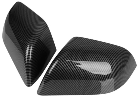 SCKCPNHNPP Tapa Espejo Retrovisor para Tesla para Model 3 2017-2022 Tapa De Cubierta Espejo Retrovisor Lateral Fibra Carbono Reemplazo Accesorios Coche Funda Espejo Retrovisor(Carbon Fiber Pattern)