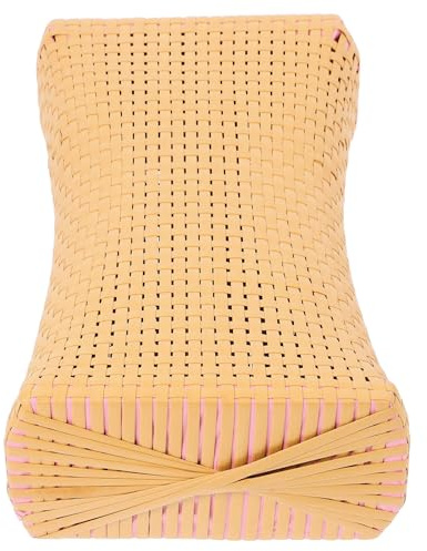 TOVINANNA Almohada Ligera y Ergonómica de Ratán Sintético Transpirable Adapta Forma Cabeza para Sauna y SPA Adecuado para Uso Familiar Verano
