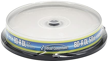 BLU-Ray Doble Capa grabable Logo Top 10-Disc Spindle