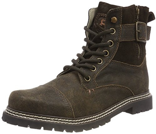 Hochwertige Herren Trachtenstiefel Trachtenboots mit Rei�verschluss Nappa Crash/Braun John Boots von Spieth&Wensky, 41
