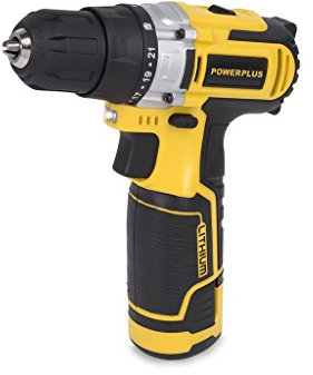 PowerPlus POWX0042LI - Taladro/Atornillador 12V Litio 2 Baterías