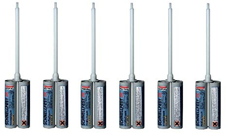 Soudal Kombiset 6x 2K-Schnellfest 210ml Zargenschaum Türenschaum Montageschaum