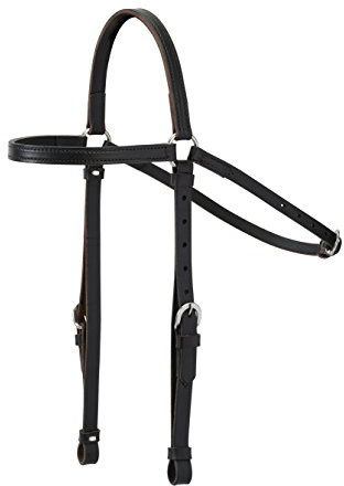 Weaver Leather Ken McNabb Stirnband Halfter für Pferde, Schwarz
