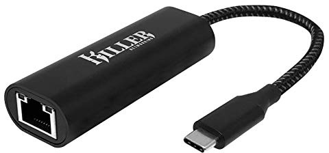 Rivet Networks Killer 2.5 Gigabit Ethernet (RJ-45) a USB-C 3.1 Adaptador de red USB LAN