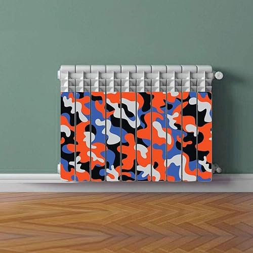 Termosifone MIMETICA ORANGE Rivestimento Adesivo Laminato Stickers Termosifone Wrapping Interior Design