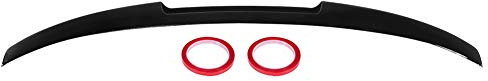 Qiilu Auto Heckspoiler, glänzend schwarz Refit für M4 High Kofferraumdeckel Spoiler Fit für 3er E90 M3 2006-2011