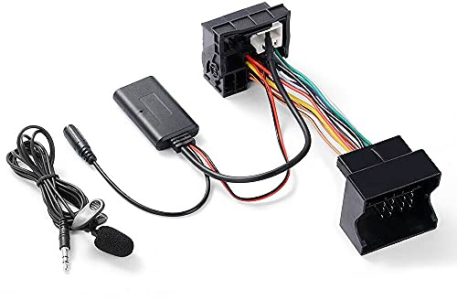 Bluetooth hörlurar ljudadapter kabel mottagare musikspelare med mikrofon kompatibel med Peugeot 207, 307, 407, 607, 807, 408, 508, Citroen C1, C2, C3, C5, C6, C8, DS3, bilradio