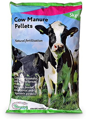 YouGarden Pelleted Cow Manure 5kg Bag | Organic Fertiliser for Roses, Veg & Flowers | Soil Improver & Water Retainer