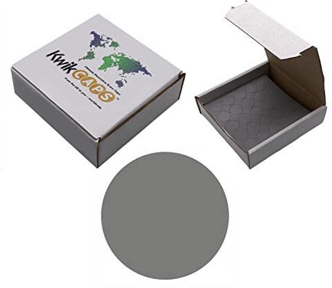 KwikCaps 14mm Screw Covers - EGGER U732 Dust Grey x 625 - Self-Adhesive PVC Hole Cover Stickers