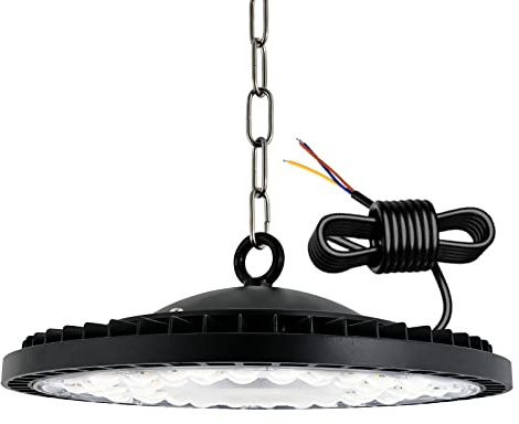 toobettp 300 W UFO LED-spotlight, 30 000 LM verkstadslampa, IP65 industriell LED-spotlight, LED-lampa för industriell interiör med vitt ljus, 6000 K, strålkastare för industriella verkstäder, fabrik