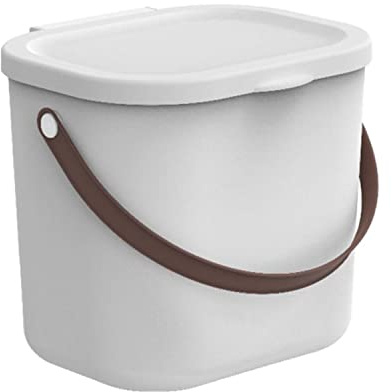 Rotho Albula Aufbewahrungsbehälter mit Deckel 6L Aufbewahrungssystem Aufbewahrungsbox mit Griff aus Rezykliertem Kunststoff Aufbewahrung BPA-frei (Matt Weiß)