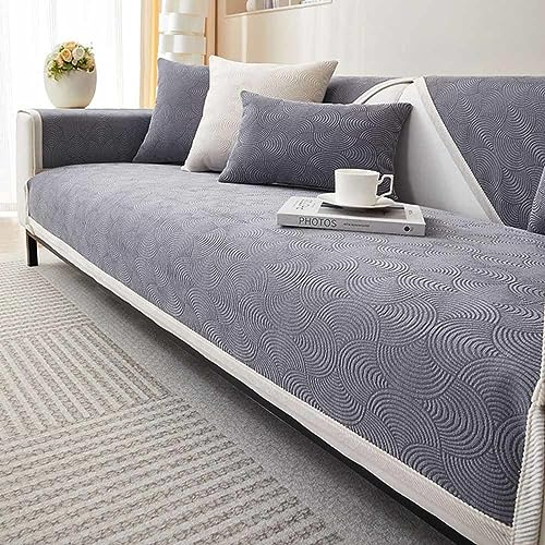 MTHGH Sofabezug Antirutsch,Anti Slip Sofa Cushion,sofaschutz Wasserdicht L Form,sofaschutz Katze Sofaschoner,Couch Bezug Ecksofa Schmutzabweisend Sofaschutz Hund Kratzschutz Katze (6, 110x180cm)