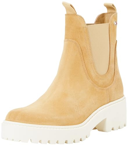 Tommy Hilfiger Botas Chelsea Mujer Flag Mid Heel de ante