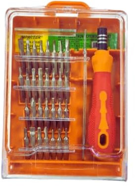 Set Cacciaviti 32 in 1 Professionale Antiscivolo Torx Magnetico Punte Croce Taglio Brugola Leggero Forte Resistente Riparazioni Elettroniche Fai Da Te