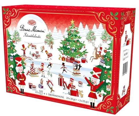 Calendrier de l'Avent Bonne Maman 2025, 20x30g & 3x25g pots + 1x surprise, Édition limitée