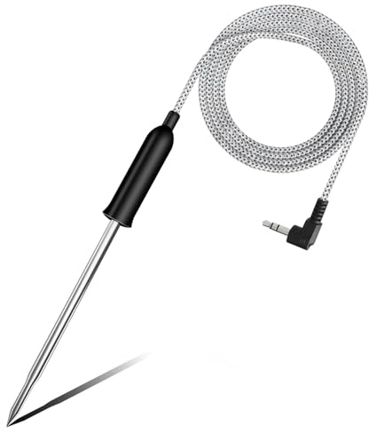 Semaiki Sonda termometro intelligente per Ninja FG550/FG551 XL, IG651 Foodi XL, LG450CCO, BG550, EG351, LG550CO – Sonda di ricambio per carne in acciaio inox per griglia interna