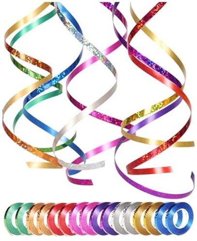 Naler Nastri Colorati per Feste 16pcs Nastro per Pacchi Regalo,Ribbon per Bomboniere