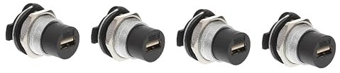 CAXUSD 4 Stücke USB 2.0 Unterputz-koppler USB Schottverbinder Durchgang Industrieller USB-Panel-Montage-koppler-Adapter