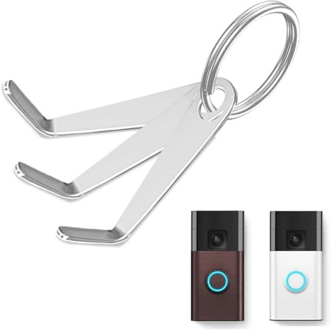 3 Pack Doorbell Key Replacement Kit Compatible with All-New R ing Battery Doorbell (2024), Video Doorbell Key Tool Release Key, Doorbell Removal Pin, 1 Security Key buckle