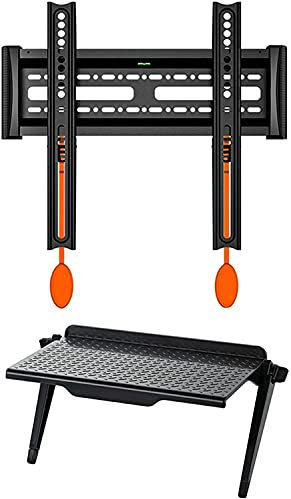 Support mural fixe pour TV de 32 à 55 pouces – Support ultra fin, max 400 x 400 mm, charge jusqu'à 36 kg, compatible avec les téléviseurs LED, LCD, OLED et plasma.