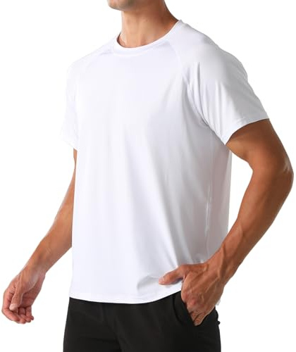 HYCOPROT Maglietta Uomo Manica Corta Sportiva Asciugatura Rapida Traspirante T-Shirt da Sport per Palestra Running Fitness Trekking