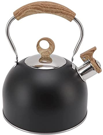 MZBDYYF Bouilloire pour cuisinière à gaz, bouilloire sifflante de 2,5 L en acier inoxydable avec poignée anti-chaleur pour cuisinière à induction à gaz, bouilloire à café, bouilloire à induction