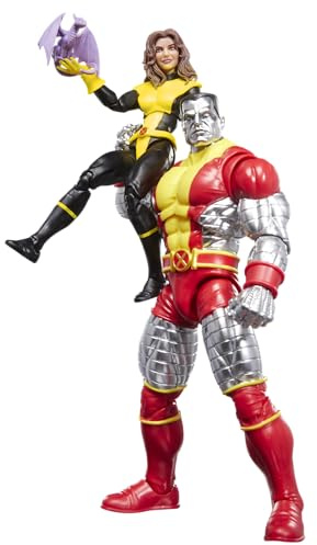 X-Men Marvel Legends Series Kitty Pryde & Marvel’s Colossus Two-Pack, 2 Astonishing Comics-Inspired Collectible 6-Inch Scale Action Figures