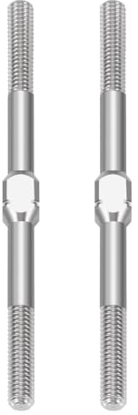 RCHUBAM RC Turnbuckles Camber Links 1Pair 14mm - 50mm 2PCS Steering Linkage Tie Rods (M3) for 1/10 TRX-4 RC Slash 4X4 1/10 RC Car Upgrades Part (48mm)
