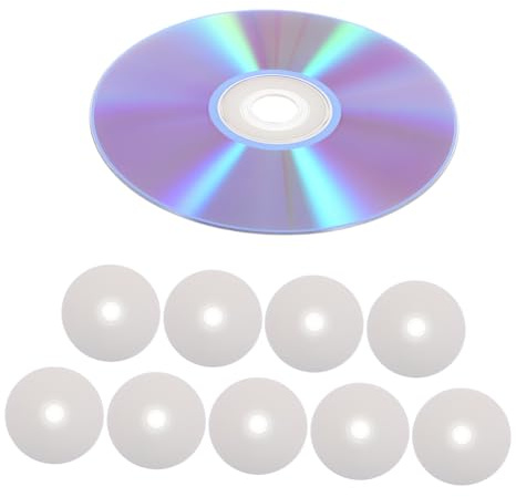 10pcs Blank Dvd-r Discs Plastic Writable Media for Phone Recordings