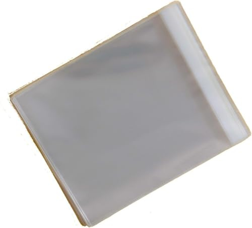 Zellophanhüllen für Grußkarten, selbstklebend, 30 Mikron, 1.000 Stück, 160 mm x 155 mm + 30 mm Lasche, 1000 Stück