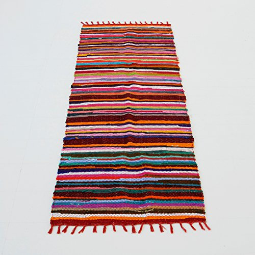 Paper High - Alfombra Alargada (240 x 75 cm, Fabricada a Mano, reciclada)