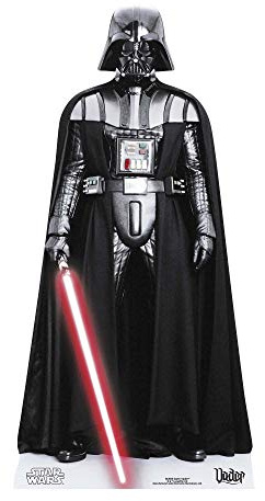 STAR CUTOUTS SC905 Darth Vader Mini Star Wars Pappaufsteller Höhe 96cm für Fans, Partys und Sammler, solide, mehrfarbig