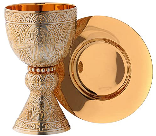 Holyart Molina Tassilo chalice and paten Romanesque collection with cup in sterling silver