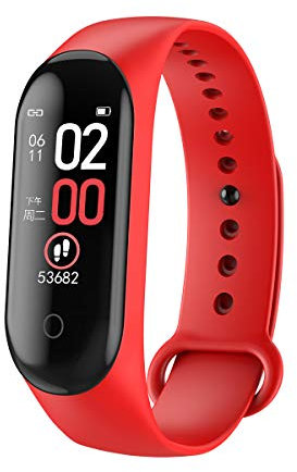 Orologio Fitness Donna Orologio Smart Watch M4 Orologio Donna Orologio con cardiofrequenzimetro, IP67 Impermeabile Pedometro Sport Braccialetto Salute Fitness