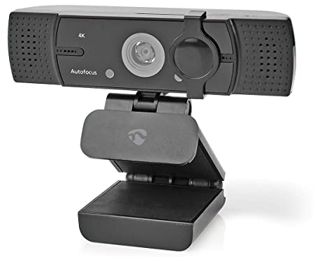 NEDIS WCAM120BK Webcam | Full HD@60fps / 4K @30fps | Messa a fuoco automatica | Microfono incorporato | Nero