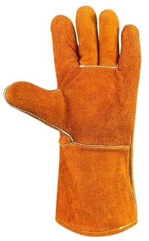 ETomey Heat/Fire Resistant Gloves，Gardening Gloves ， Work Gloves,Welding Gloves Heat Resistant and Fireproof Gloves Welders Gauntlet Welding Gloves, Leather Gardening Gloves