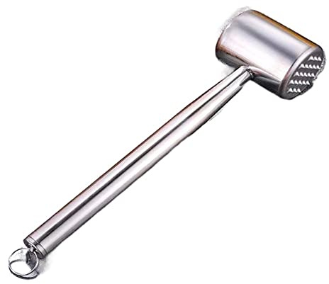 DELURA Food Hammer Edelstahl Fleischklopfer Tenderizer Knock Loose Beef Mace Steak Pork Pounders Tender Kitchen Cooking Tools Hammer