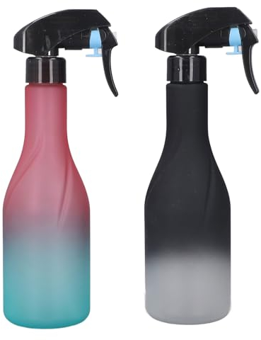 HURRISE 2pcs Large Capacity Hair Spray Bottle, Fine Mist for Salon, Hair Spray Misting Bottles